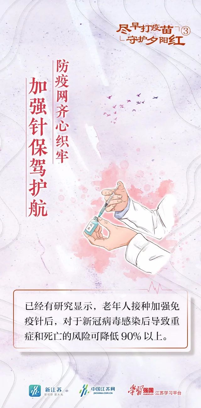 盡早打疫苗 守護(hù)夕陽(yáng)紅
