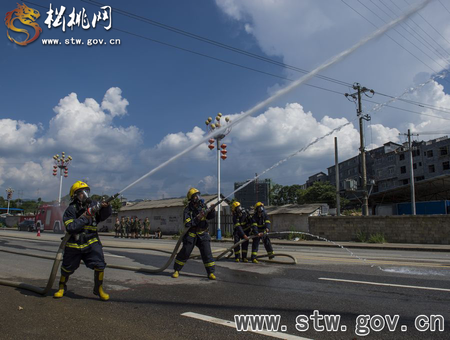 銅仁東部片區(qū)消防技能大比武