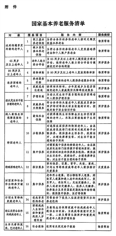 中辦國辦印發(fā)《關(guān)于推進基本養(yǎng)老服務(wù)體系建設(shè)的意見》