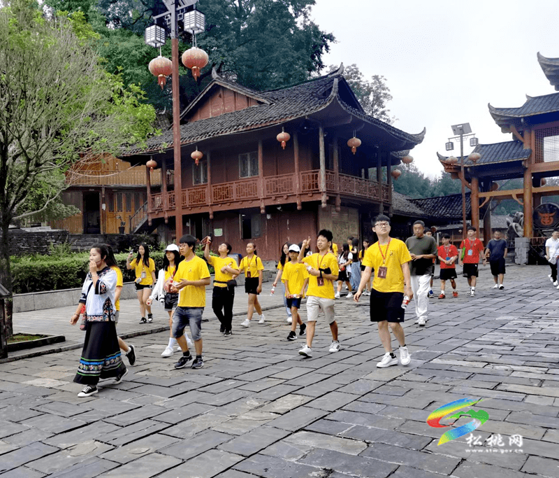 2023年“中國尋根之旅”夏令營到 我縣苗王城參觀學習