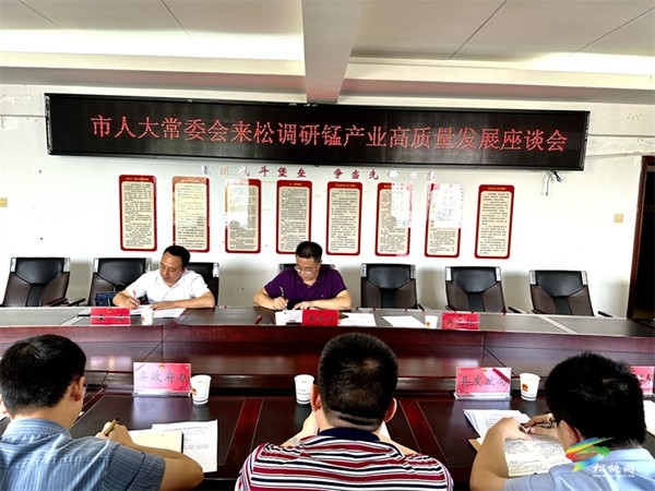 黃洪州率隊深入我縣調(diào)研錳產(chǎn)業(yè)高質(zhì)量發(fā)展