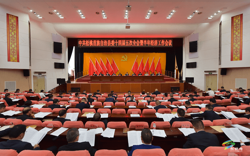 中共松桃苗族自治縣委十四屆五次全會暨半年經(jīng)濟(jì)工作會議召開