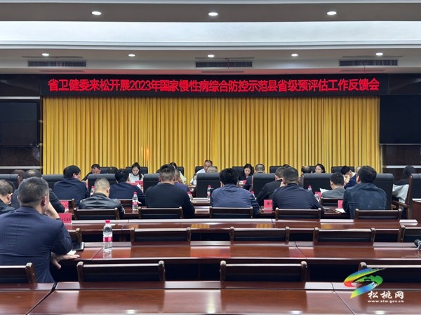 省衛(wèi)健委來松開展2023年國家慢性病綜合防控示范區(qū)省級預評估工作反饋會召開