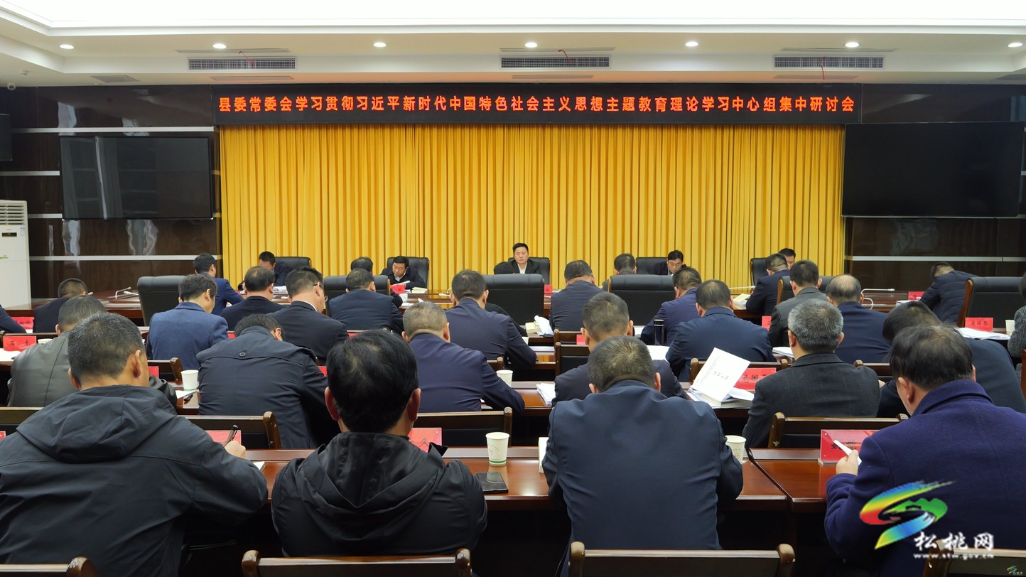 縣委常委會學習貫徹習近平新時代中國特色 社會主義思想主題教育理論學習中心組 集中研討會召開