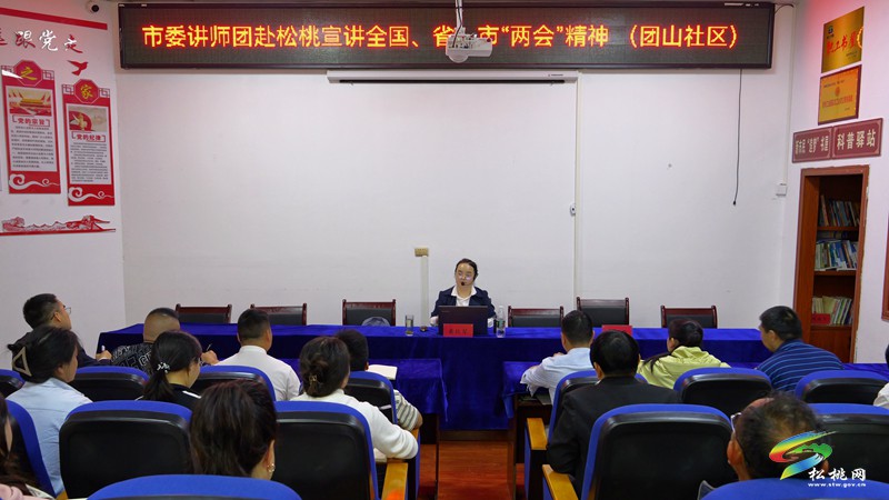 市委講師團(tuán)來松宣講全國(guó)、省、市兩會(huì)精神