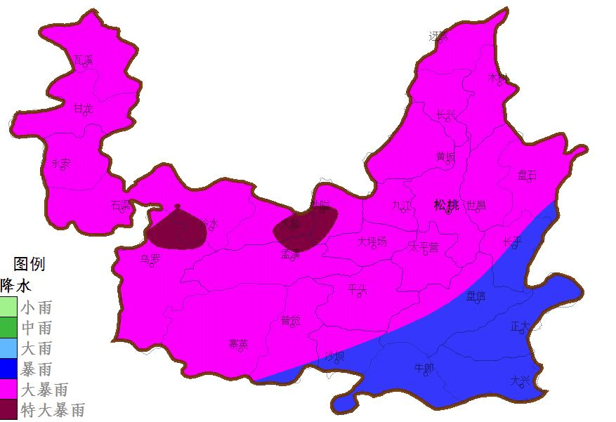 28日夜間至29日白天大暴雨及未來一周天氣預報