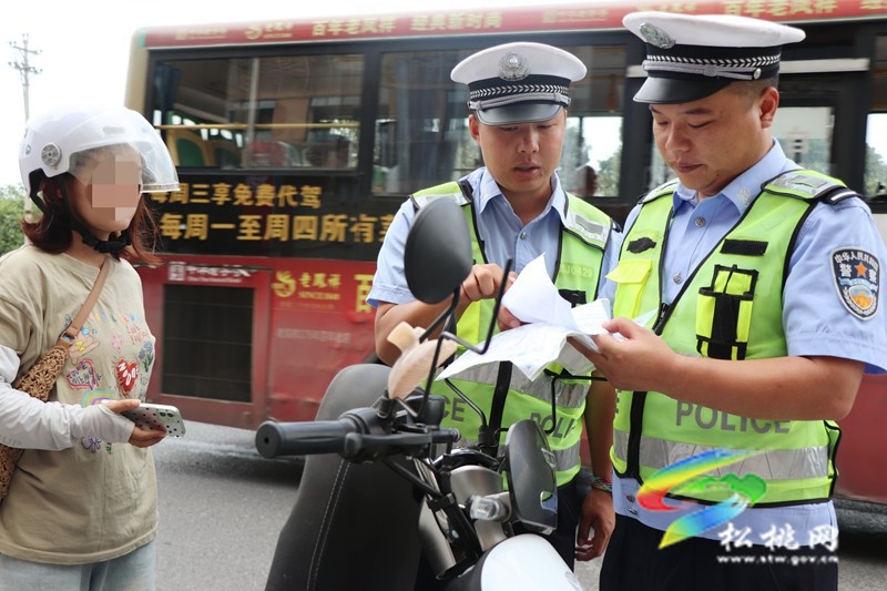 松桃公安交警大隊開展摩托車 電動摩托車電動自行車夏季交通安全突出風險專項整治行動