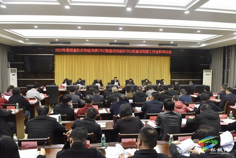 2023年度縣直機關(guān)黨組織（黨委）書記暨基層黨組織書記抓基層黨建工作述職評議會召開