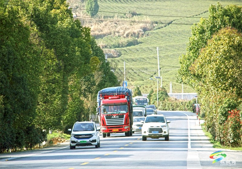 跟著松桃公路上春山