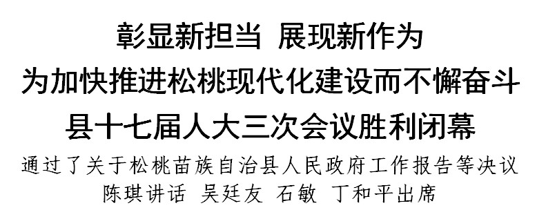 縣十七屆人大三次會議勝利閉幕