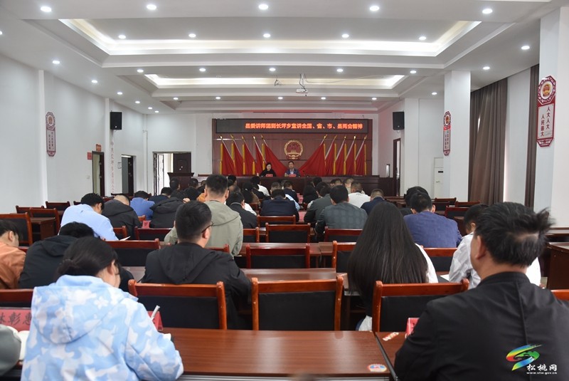 縣委宣講團(tuán)到長坪鄉(xiāng)宣講全國、省、市、縣兩會精神