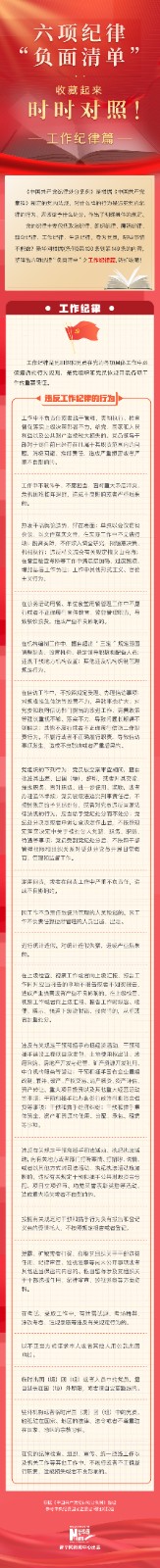 收藏起來時時對照！六項(xiàng)紀(jì)律“負(fù)面清單”之工作紀(jì)律篇