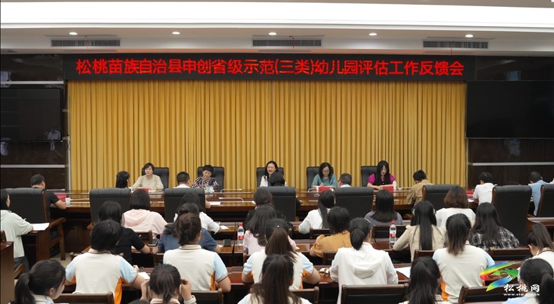 省級示范園評估專家組來松桃三幼評估