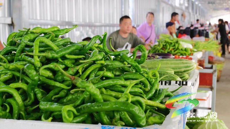 松桃：臨時(shí)便民菜市場(chǎng)讓“煙火氣”更具“文明味”