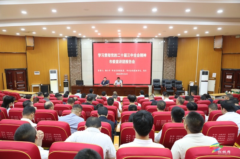 市委宣講團(tuán)來松宣講黨的二十屆三中全會(huì)精神