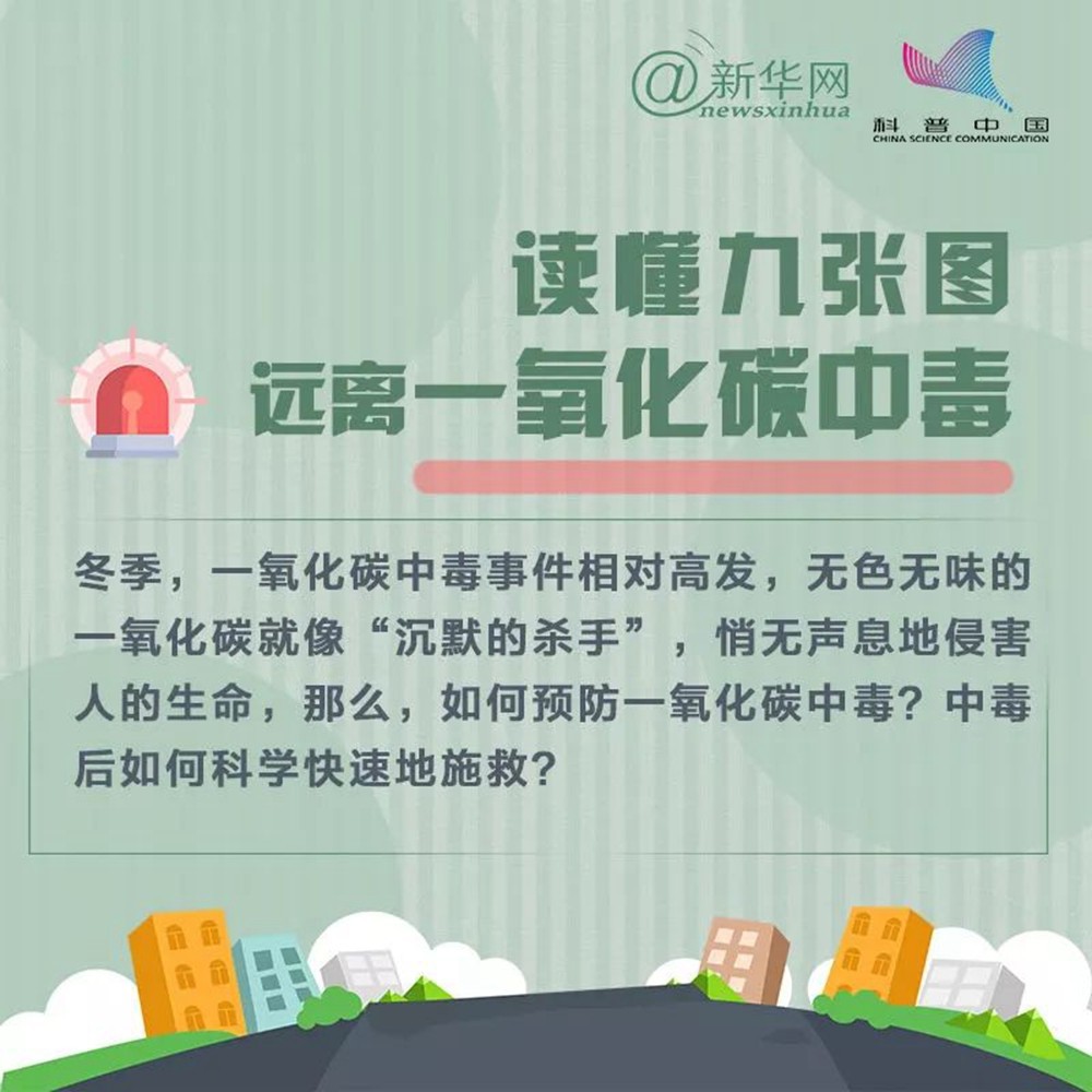 安全提示 | 讀懂九張圖，遠(yuǎn)離一氧化碳中毒