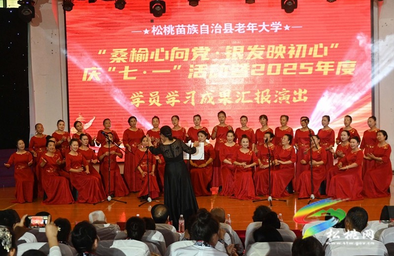 銀齡展風(fēng)華！松桃老年大學(xué)2025年度學(xué)習(xí)成果匯演綻放舞臺