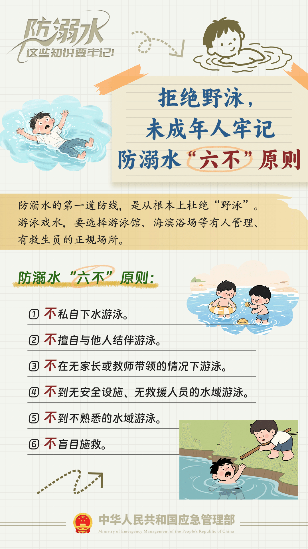 安全第一！防溺水安全教育知識(shí)請牢記