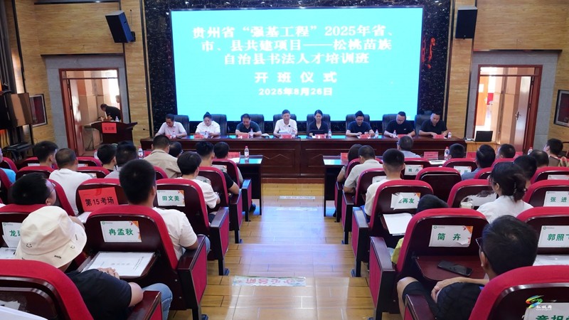 我縣舉行“強基工程”2025年省、市、縣共建項目書法人才培訓開班儀式