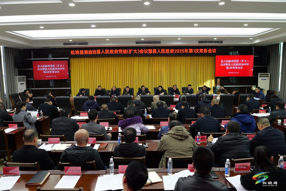 縣人民政府黨組（擴大）會議暨縣人民政府2025年第1次常務(wù)會議召開