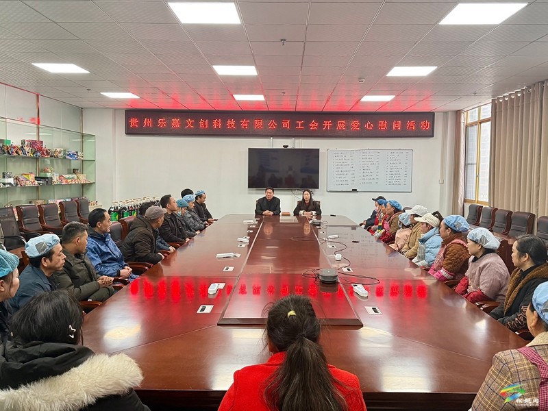 寒冬送暖 心系職工——貴州樂嘉文創(chuàng)科技有限公司工會開展愛心慰問活動